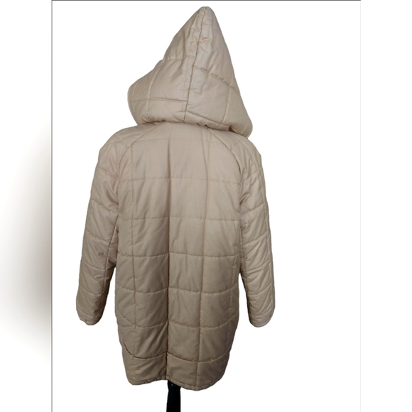 XL Tan London Fog Outdoors Unlimited Hooded Quilted Zip Up Jacket - Picture 3 of 13